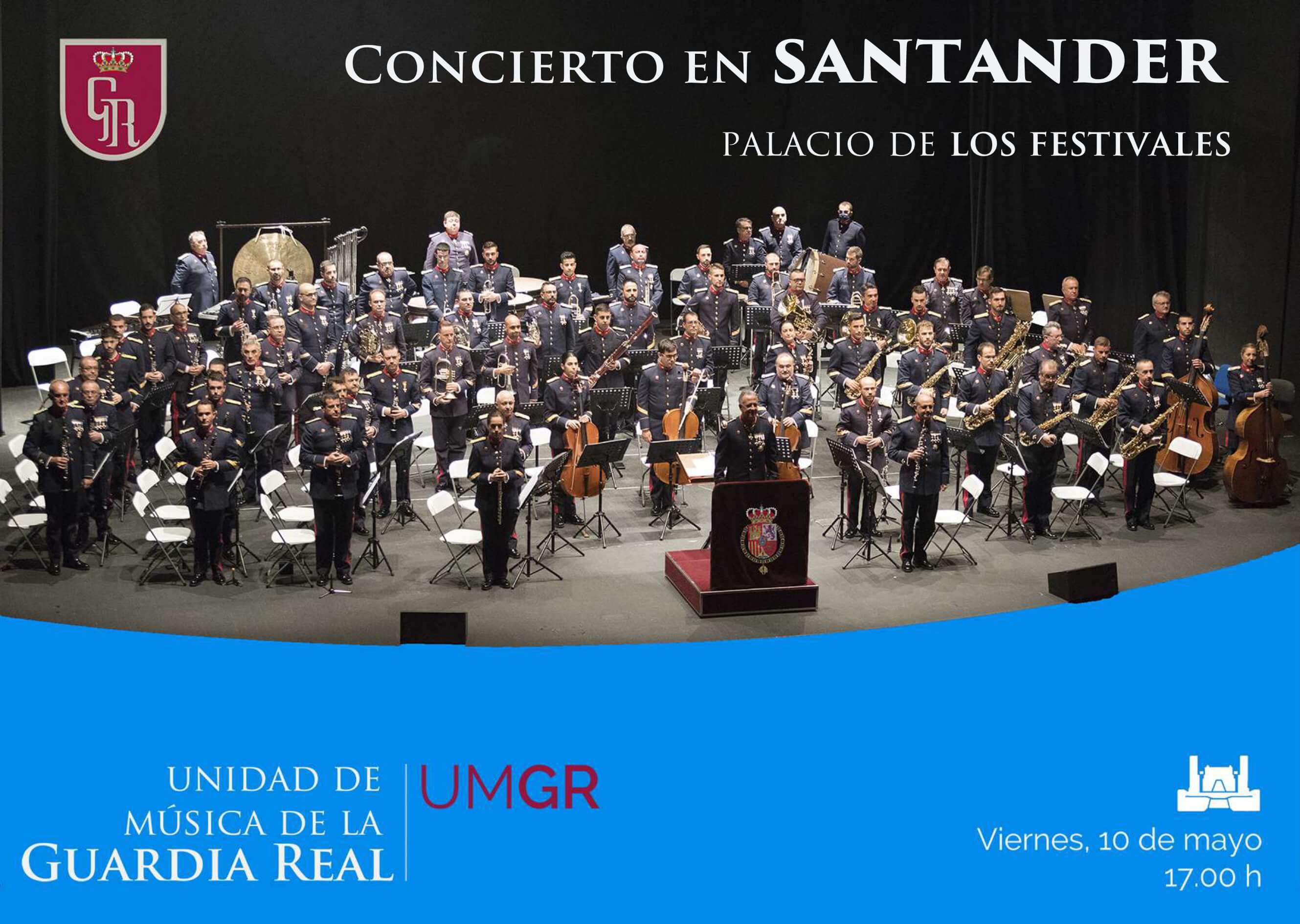 Cartel del concierto en Santander